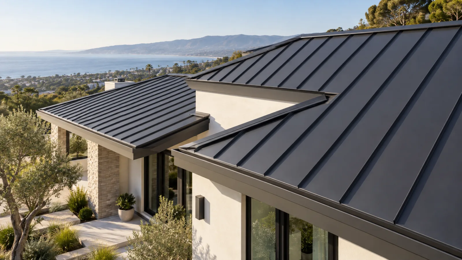 Illustrative metal roof