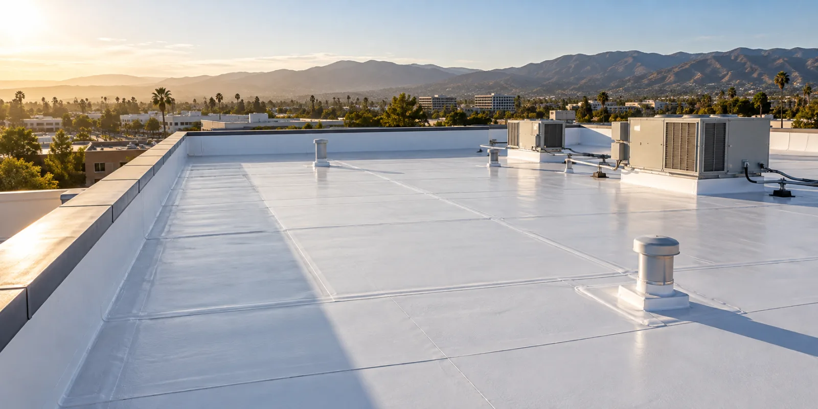 Illustrative image: Low-slope commercial roof